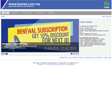 Tablet Screenshot of lawnet.com.my